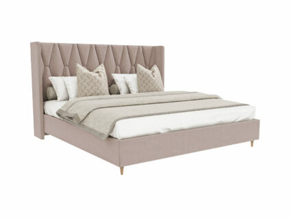 Кровать Beautyson Rebecca велюр Formula 230 бежевый (с подъемным механизмом) 269