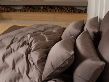 Простыня German Grass Havana Brown Brilliant Grass на резинке 160х200