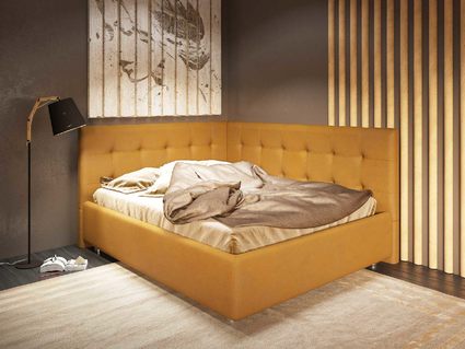 Кровать Nuvola Sabina угловая Velutto 22 180х190