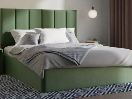 Кровать Lonax Милана велюр Dolly-8 (с основанием) 120х195