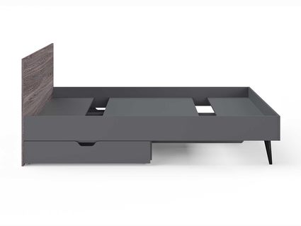 Кровать Сонум Ines Ясень анкор + серый 180х190