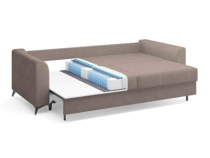 Диван Сонум Dario Рогожка песочный Длина 240 см