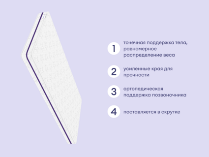 Матрас Базилик Бэби Мун 80х195