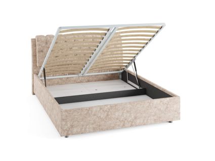 Кровать Сонум Olivia Кашемир Серый (с подъемным механизмом) 180х200