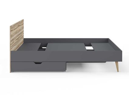 Кровать Сонум Ines Ясень ориноко + графит 90х200