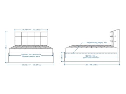 Кровать Lonax Адель велюр Dolly-2 (с подъемным механизмом) 140х190
