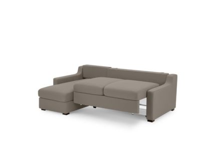 Диван Фиеста Мебель Непал с оттоманкой велюр Vivaldi 05 серо-коричневый