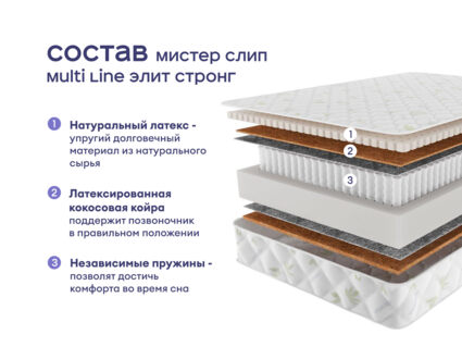 Кровать Димакс Амадора с п/м + матрас Мистер Слип Multi Line элит стронг 1425