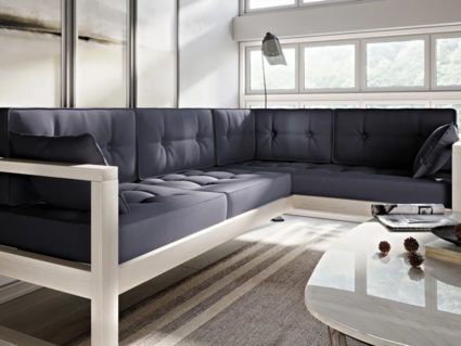 Диван Арско Астер угловой трехместный серый