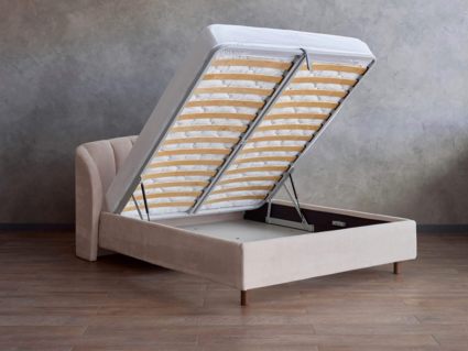 Кровать Сонум Valencia Рогожка Графит (с подъемным механизмом) 140х200