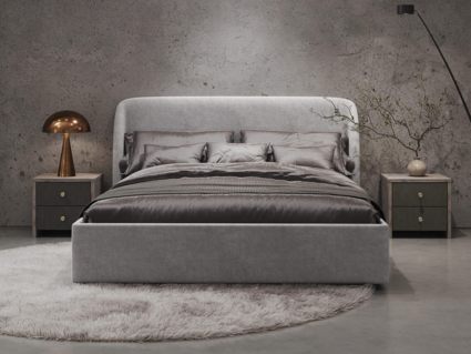 Кровать Сонум Nicole Микровелюр Оливковый 