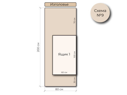 Кровать Mr.Mattress Site Box велюр Grey 80х195