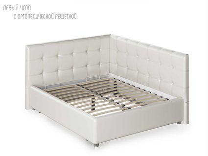 Кровать Nuvola Sabina угловая Velutto 22 180х190