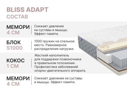 Матрас Димакс Bliss Adapt 70х200