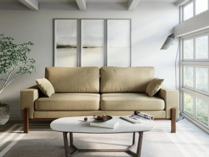 Диван Арско Хангель трехместный бежевый Длина 195 см