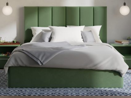 Кровать Lonax Милана велюр Dolly-17 (с основанием) 200х200