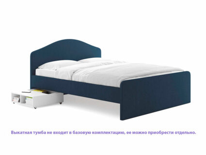 Кровать Сонум Emma Микровелюр белый 90х200