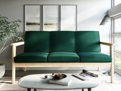 Диван Арско Лориан трехместный зеленый Длина 176 см