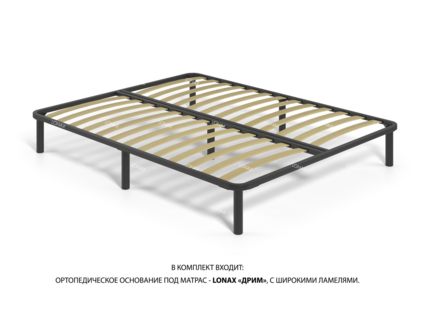 Кровать Lonax Адель велюр Dolly-13 (с основанием) 160х200
