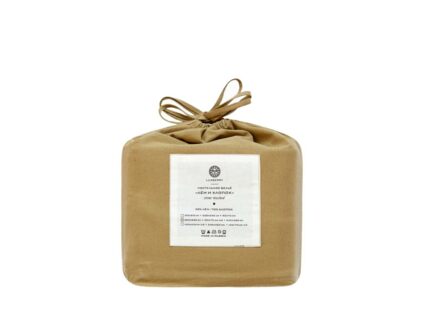 Комплект постельного белья Luxberry ЛЁН И ХЛОПОК горчичный 1,5-спальный