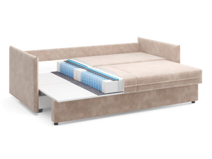 Диван Сонум Remy Тедди сиреневый Длина 215 см