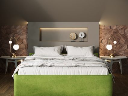 Кровать Nuvola Alba Velutto 32 (с подъемным механизмом) 200х190