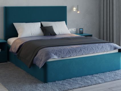 Кровать Lonax Фелиса велюр Dolly-17 (с основанием) 160х190