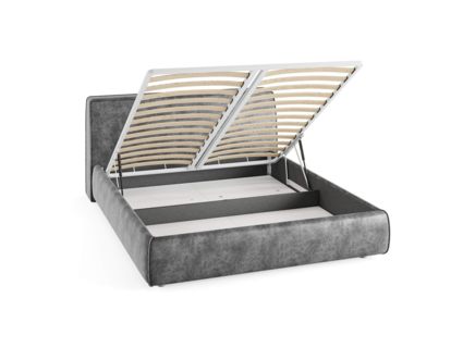 Кровать Сонум Altea Рогожка Пепельная (с подъемным механизмом) 200х200
