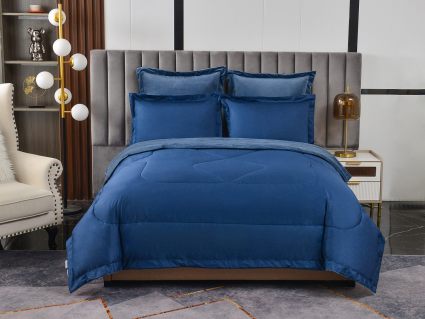 Комплект постельного белья Софи де Марко Энрике (синий) с одеялом 1,5-спальный