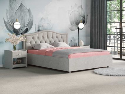 Кровать Сонум Ancona Кашемир Бежевый (с подъемным механизмом) 80х190