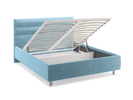 Кровать Сонум Linda Рогожка Графит (с подъемным механизмом) 120х200