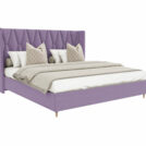 Кровать Beautyson Rebecca велюр Formula 890 сиреневый 120х200