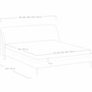 Кровать Сонум Rosa Кашемир Серый 120х190